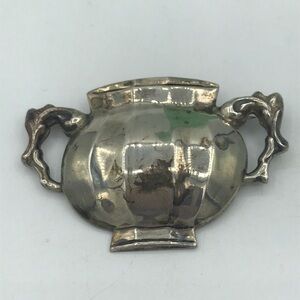 Stieff sterling silver urn/vase brooch